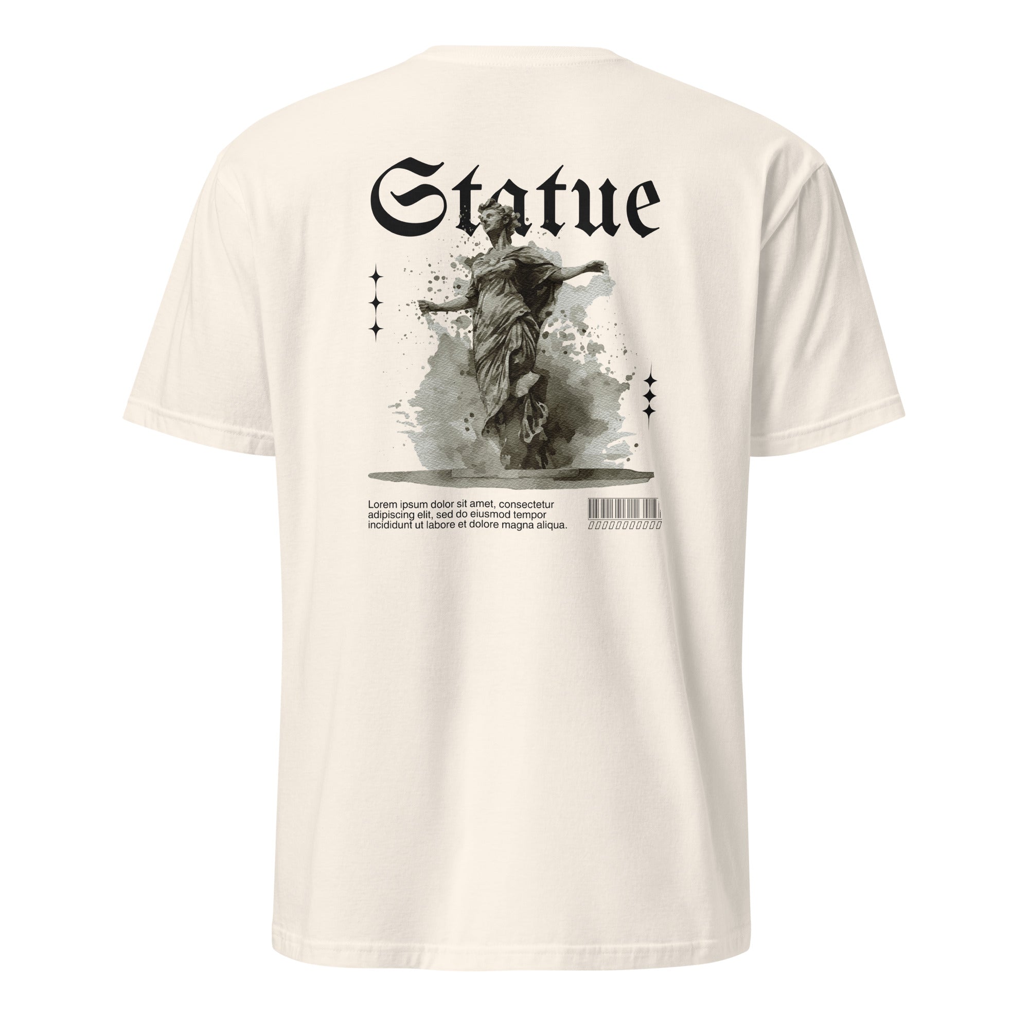 Statue Back Print Unisex T-Shirt