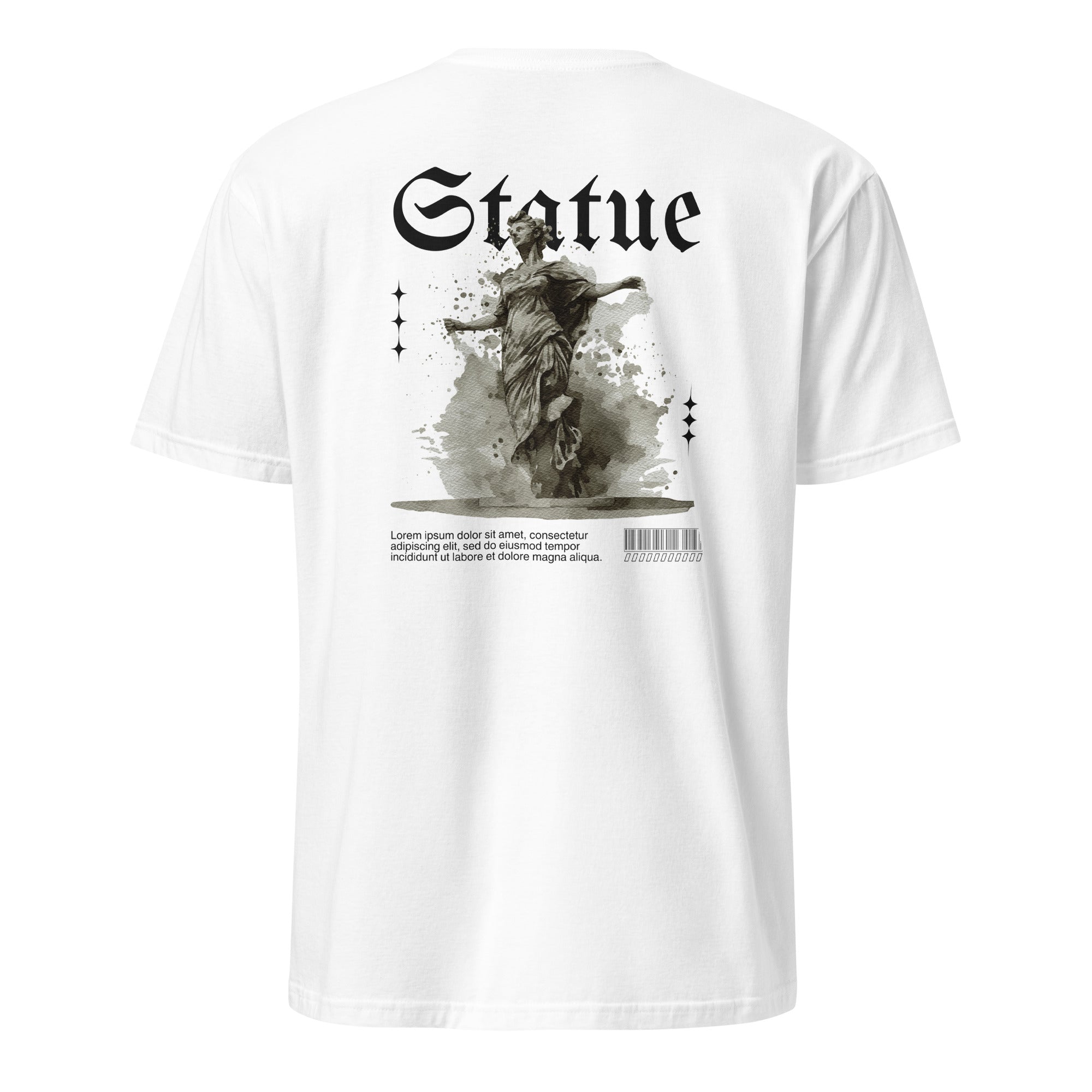 Statue Back Print Unisex T-Shirt