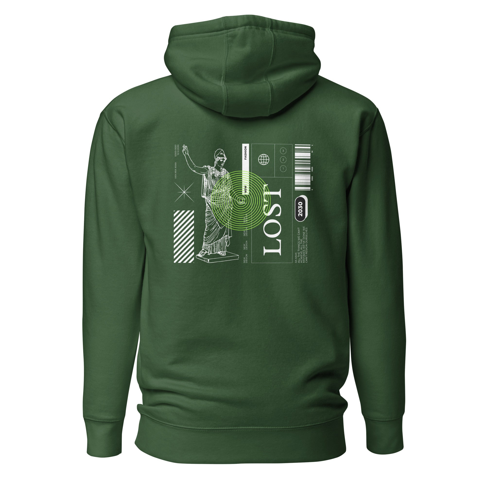 Lost Back Design Unisex Hoodie