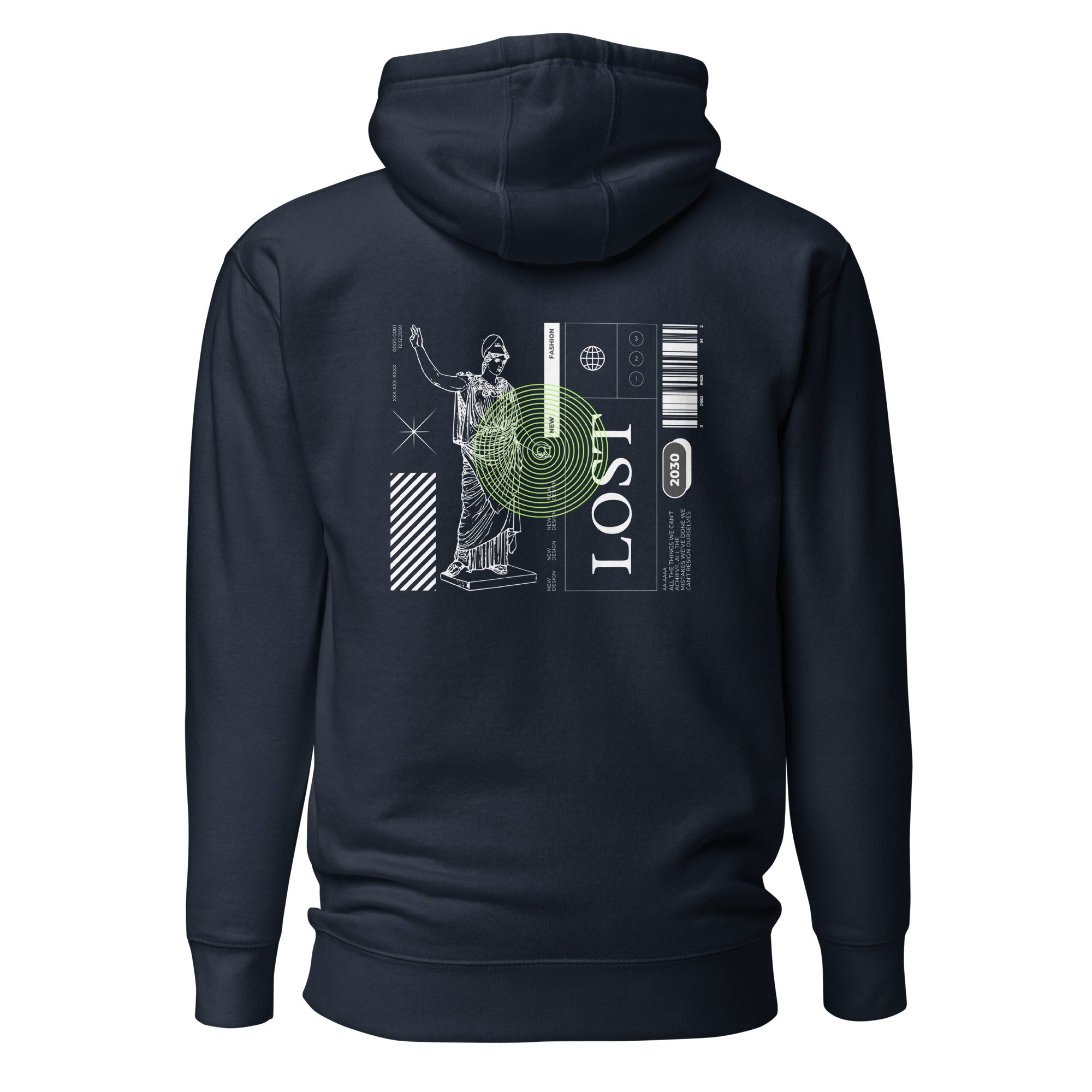 Lost Back Design Unisex Hoodie